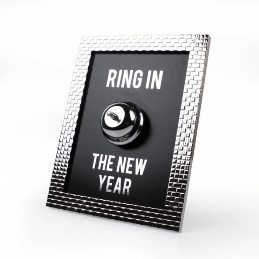 New! Target Bullseye - Ring In The New Year - Bell Sign, Tabletop